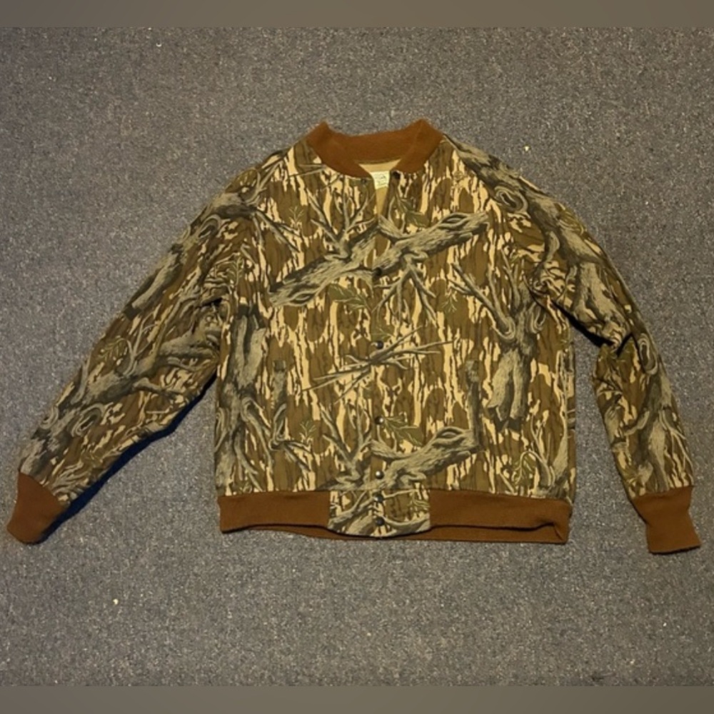 Vintage Mossy Oak Treestand Bomber Jacket